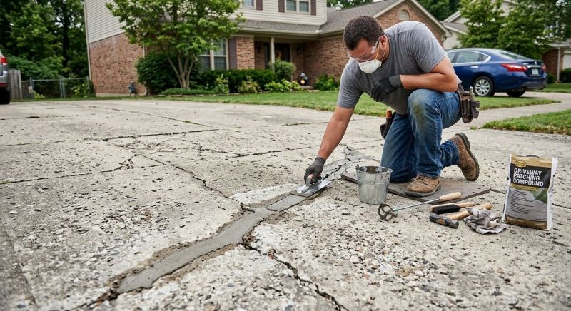 Concrete Driveway Patching in Corpus Christi, TX