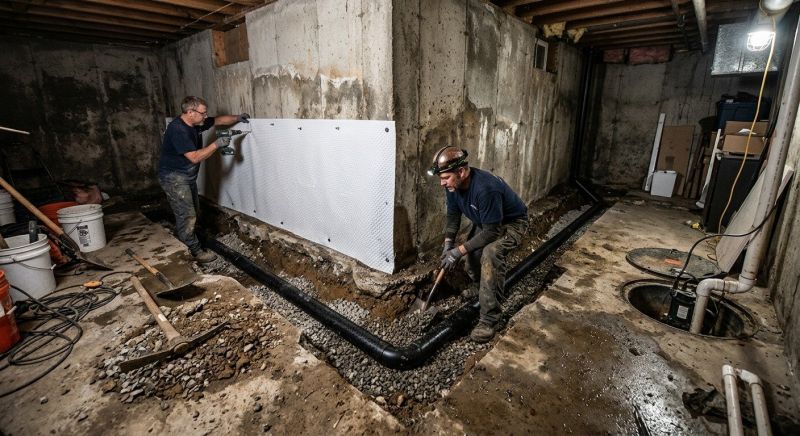 Basement Seepage Repair in Tuscaloosa, AL