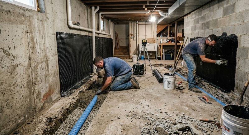 Basement Walls Waterproofing in Montgomery, AL