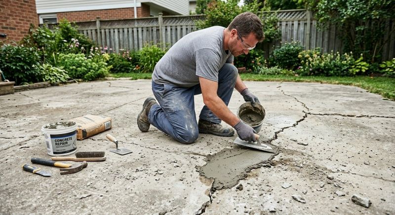 Cement Patio Repair in Albany, NY