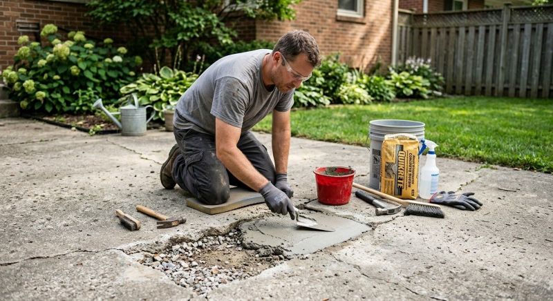Cement Patio Repair in Corpus Christi, TX