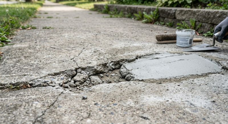 Chipped Concrete Repair in West Des Moines, IA