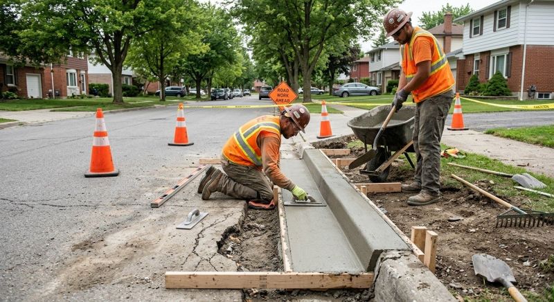 Concrete Curbing Repair in West Des Moines, IA