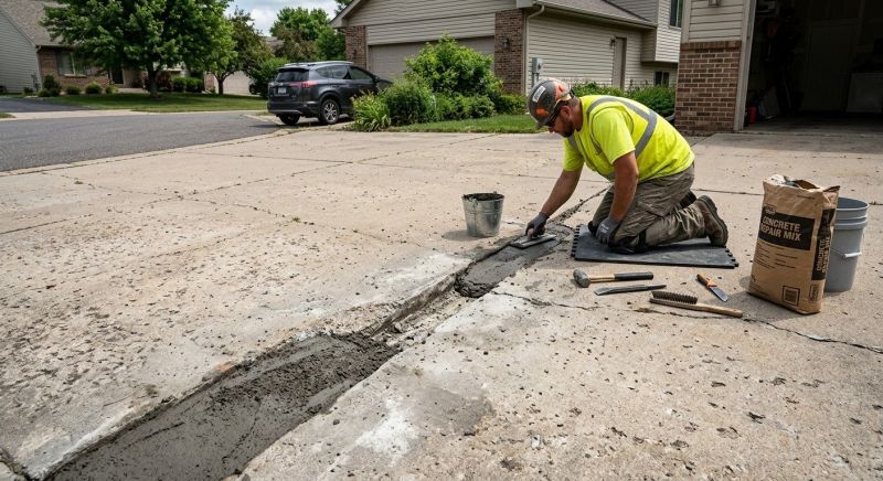 Concrete Driveway Repair in Corpus Christi, TX