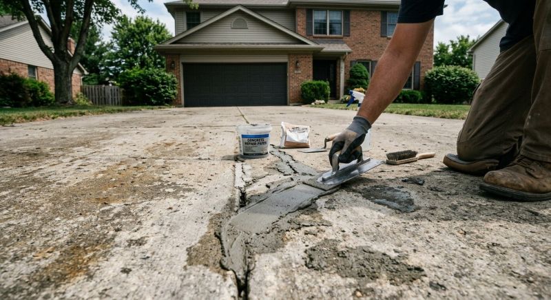 Concrete Driveway Repair in West Des Moines, IA
