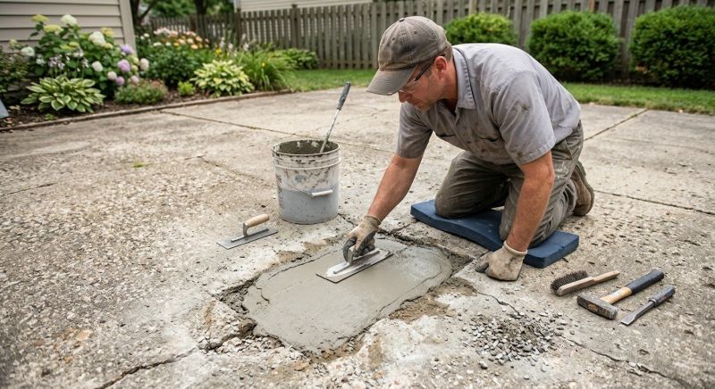 Concrete Patio Repair in Albany, NY
