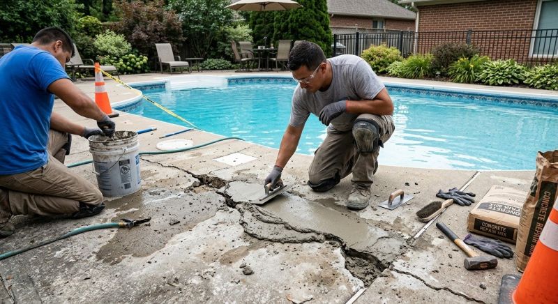 Concrete Pool Patio Repair in Corpus Christi, TX