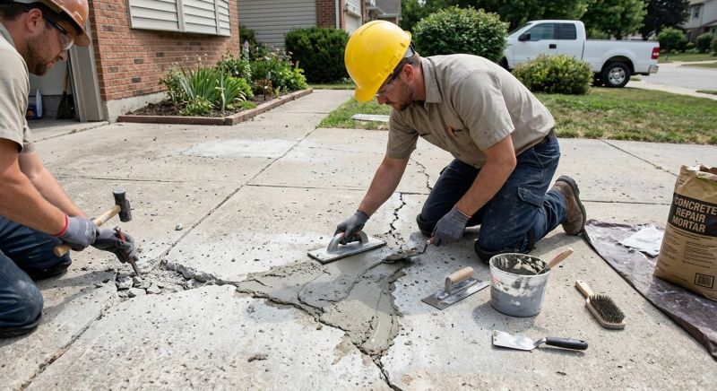 Concrete Spalling Repair in West Des Moines, IA
