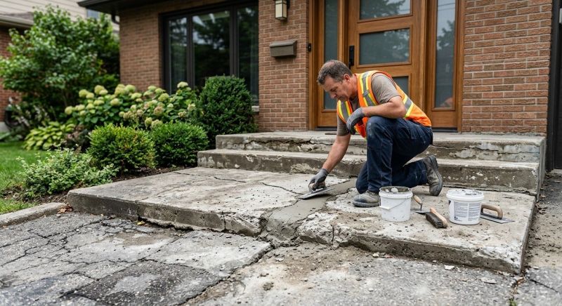 Entryway Concrete Repair in Miami Dade County, FL