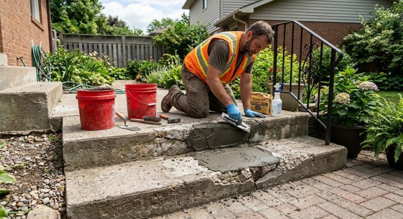 Patio Stairs Repair in West Des Moines, IA